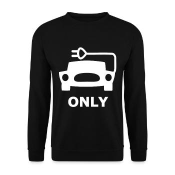 Parcheggio per auto elettriche - Felpa unisex - nero - Fronte - Alina (178cm) & Michal (187cm)