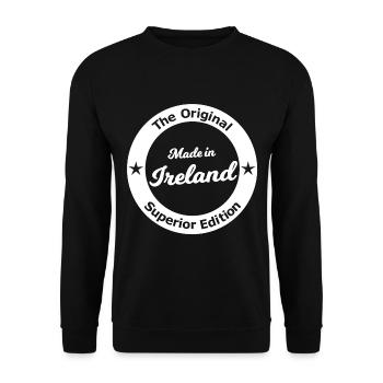 Legenden aus Irland - Unisex Pullover - Schwarz - Vorne - Alina (178cm) & Michal (187cm)
