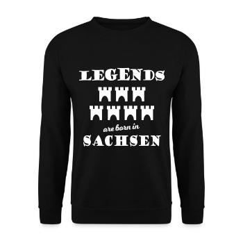 The Saxons from Transylvania - Unisex Sweatshirt - black - Front - Alina (178cm) & Michal (187cm)