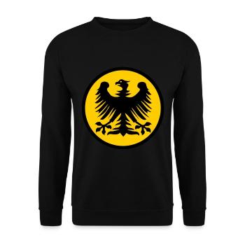 Germany first - Unisex Sweatshirt - black - Front - Alina (178cm) & Michal (187cm)