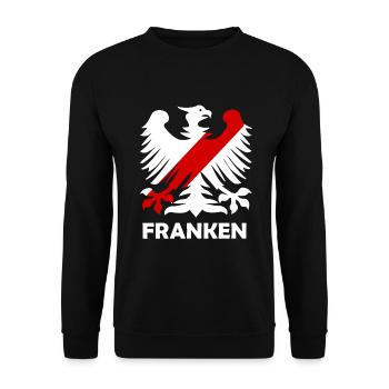 Die Franken aus Deutschland - Unisex Pullover - Schwarz - Vorne - Alina (178cm) & Michal (187cm)