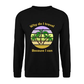 The Tourist - Unisex Sweatshirt - black - Front - Alina (178cm) & Michal (187cm)