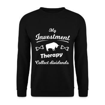 Le collecteur de dividendes - Sweat-shirt Unisexe - noir - Devant - Alina (178cm) & Michal (187cm)