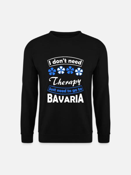 Holidays in beautiful Bavaria - Unisex Sweatshirt - black
