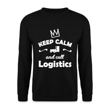 Héros de la logistique et du transport - Sweat-shirt Unisexe - noir - Devant - Alina (178cm) & Michal (187cm)