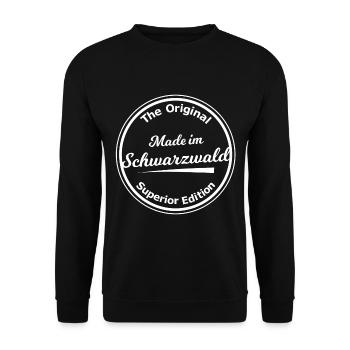 Fabriqué en Forêt-Noire - Sweat-shirt Unisexe - noir - Devant - Alina (178cm) & Michal (187cm)
