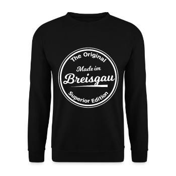 The boys from Breisgau - Unisex Sweatshirt - black - Front - Alina (178cm) & Michal (187cm)