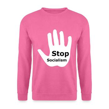 Stoppt den Sozialismus - Unisex Pullover - Pink - Vorne