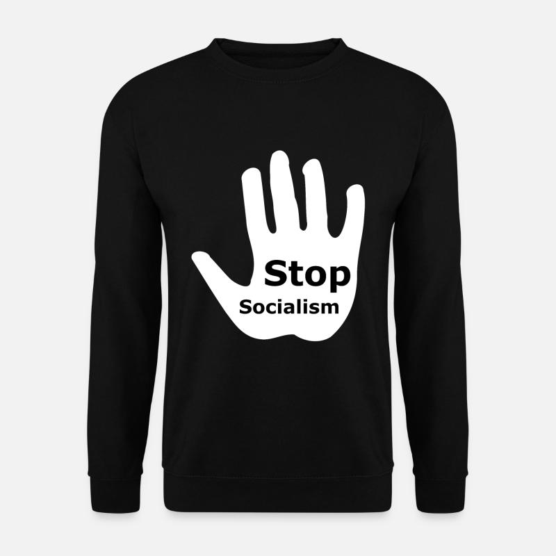 Stoppt den Sozialismus - Unisex Pullover - Schwarz