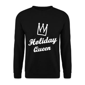La reine des fêtes - Sweat-shirt Unisexe - noir - Devant - Alina (178cm) & Michal (187cm)