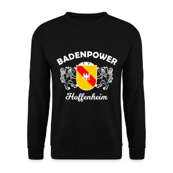 The beautiful Kraichgau - Unisex Sweatshirt - black - Front - Alina (178cm) & Michal (187cm)