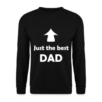 Pour le super papa - Sweat-shirt Unisexe - noir - Devant - Alina (178cm) & Michal (187cm)