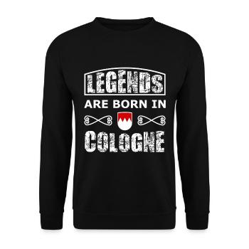 Né dans la belle ville de Cologne - Sweat-shirt Unisexe - noir - Devant - Alina (178cm) & Michal (187cm)