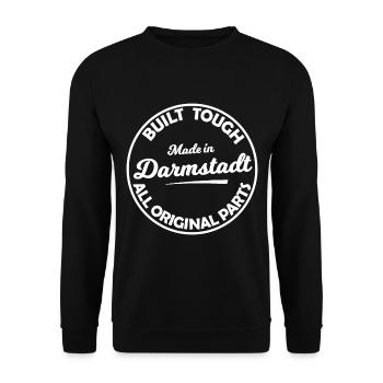 The fans from Darmstadt - Unisex Sweatshirt - black - Front - Alina (178cm) & Michal (187cm)