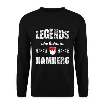 Die Legenden aus Bamberg - Unisex Pullover - Schwarz - Vorne - Alina (178cm) & Michal (187cm)