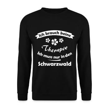 Zuhause im Schwarzwald - Unisex Pullover - Schwarz - Vorne - Alina (178cm) & Michal (187cm)