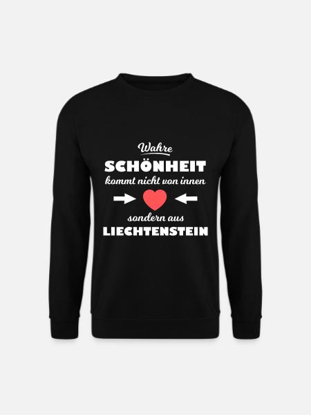 Die Schönheit aus Liechtenstein - Unisex Pullover - Schwarz