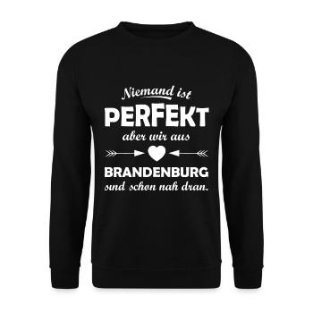 Brandenburg near Berlin - Unisex Sweatshirt - black - Front - Alina (178cm) & Michal (187cm)