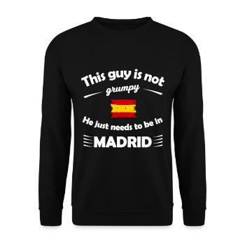 Envie de Madrid - Sweat-shirt Unisexe - noir - Devant - Alina (178cm) & Michal (187cm)