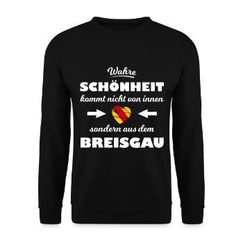 The beauty of Breisgau - Unisex Sweatshirt - black - Front - Alina (178cm) & Michal (187cm)