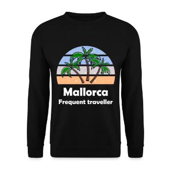 Sommer auf den Balearen - Unisex Pullover - Schwarz - Vorne - Alina (178cm) & Michal (187cm)