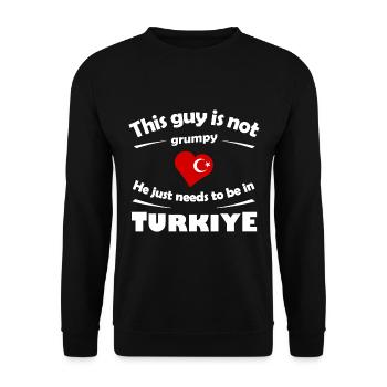 Vacances à Antalya - Sweat-shirt Unisexe - noir - Devant - Alina (178cm) & Michal (187cm)