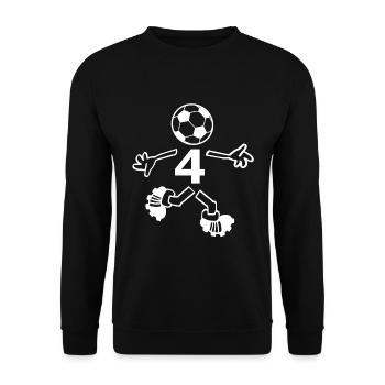 Der Vierer - Unisex Pullover - Schwarz - Vorne - Alina (178cm) & Michal (187cm)