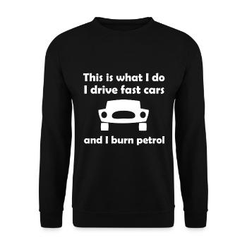 Les amis de l’automobiliste - Sweat-shirt Unisexe - noir - Devant - Alina (178cm) & Michal (187cm)
