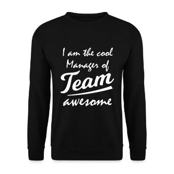 The Funny Team - Unisex Sweatshirt - black - Front - Alina (178cm) & Michal (187cm)