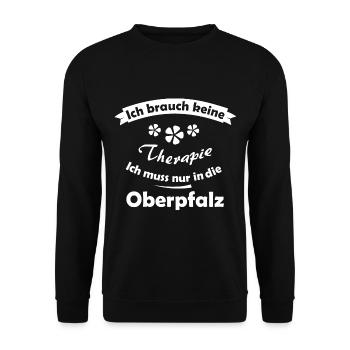 Holidays in the Upper Palatinate - Unisex Sweatshirt - black - Front - Alina (178cm) & Michal (187cm)