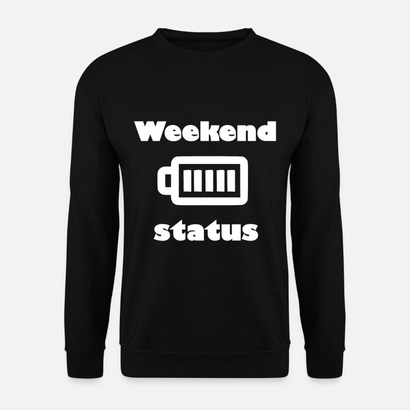 It's finally the weekend - Unisex Sweatshirt - black