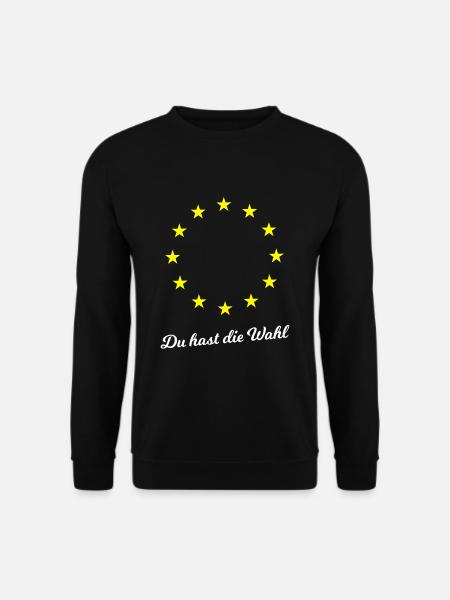 Für Europa wählen gehen - Unisex Pullover - Schwarz