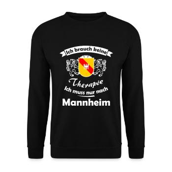 La maison à Mannheim - Sweat-shirt Unisexe - noir - Devant - Alina (178cm) & Michal (187cm)