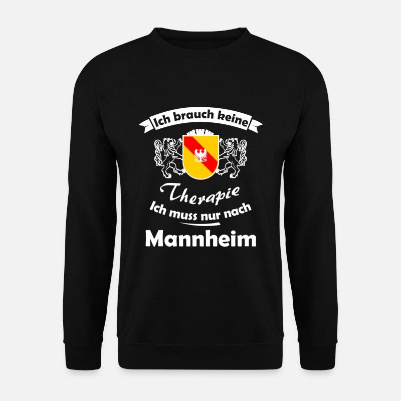 Die Heimat in Mannheim - Unisex Pullover - Schwarz