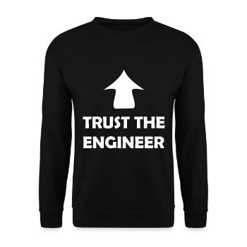 Faites confiance à l’ingénieur - Sweat-shirt Unisexe - noir - Devant - Alina (178cm) & Michal (187cm)