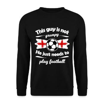 The England fans - Unisex Sweatshirt - black - Front - Alina (178cm) & Michal (187cm)