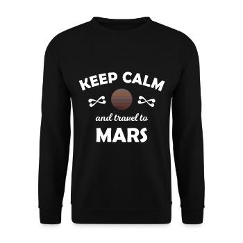 L’espace et les missions spatiales - Sweat-shirt Unisexe - noir - Devant - Alina (178cm) & Michal (187cm)