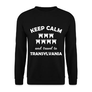 Vacances dans la belle Transylvanie - Sweat-shirt Unisexe - noir - Devant - Alina (178cm) & Michal (187cm)