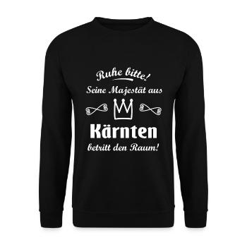 Kingdom of Carinthia - Unisex Sweatshirt - black - Front - Alina (178cm) & Michal (187cm)