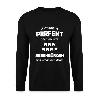 La patrie de la Transylvanie - Sweat-shirt Unisexe - noir - Devant - Alina (178cm) & Michal (187cm)
