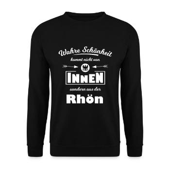 Die schönen Rhönländer - Unisex Pullover - Schwarz - Vorne - Alina (178cm) & Michal (187cm)