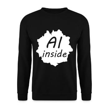 The intelligent human being - Unisex Sweatshirt - black - Front - Alina (178cm) & Michal (187cm)