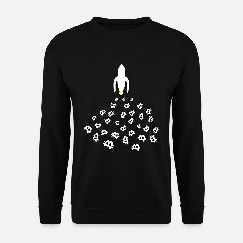 La fusée lunaire Bitcoin - Sweat-shirt Unisexe - noir