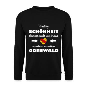 The beautiful Odenwald - Unisex Sweatshirt - black - Front - Alina (178cm) & Michal (187cm)