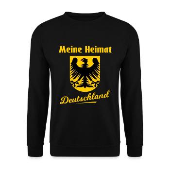 The home in Germany - Unisex Sweatshirt - black - Front - Alina (178cm) & Michal (187cm)