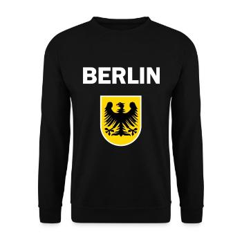 Les Berlinois dans le Brandebourg - Sweat-shirt Unisexe - noir - Devant - Alina (178cm) & Michal (187cm)