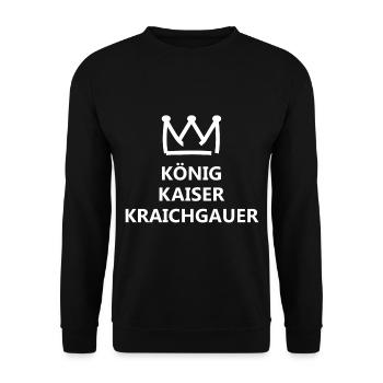 The Emperor from the Kraichgau - Unisex Sweatshirt - black - Front - Alina (178cm) & Michal (187cm)