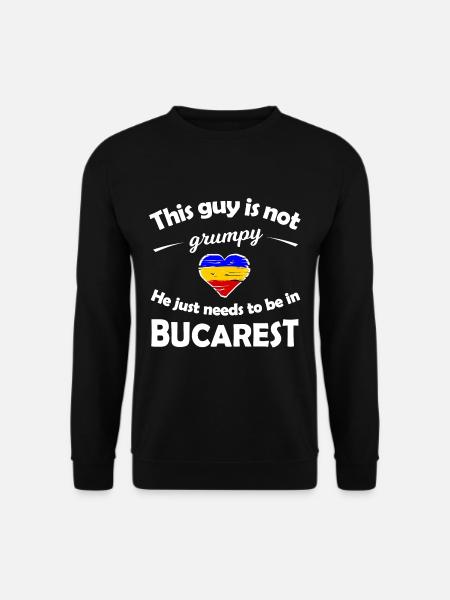 Die Heimat Bukarest - Unisex Pullover - Schwarz