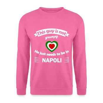 Le mal du pays pour Naples - Sweat-shirt Unisexe - rose - Devant