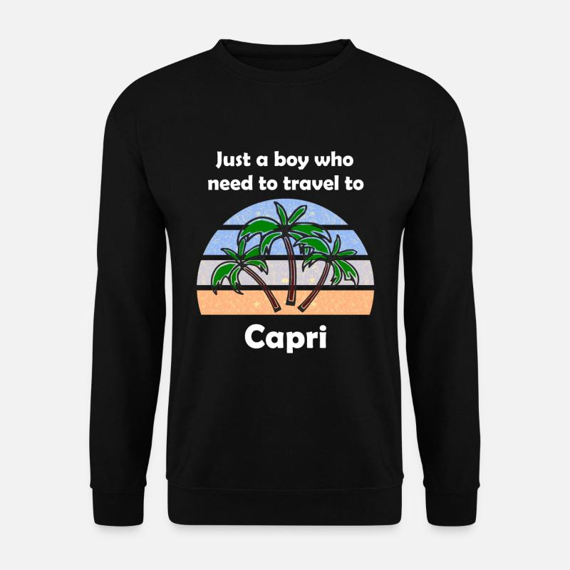Holidays on Capri in Italy - Unisex Sweatshirt - black